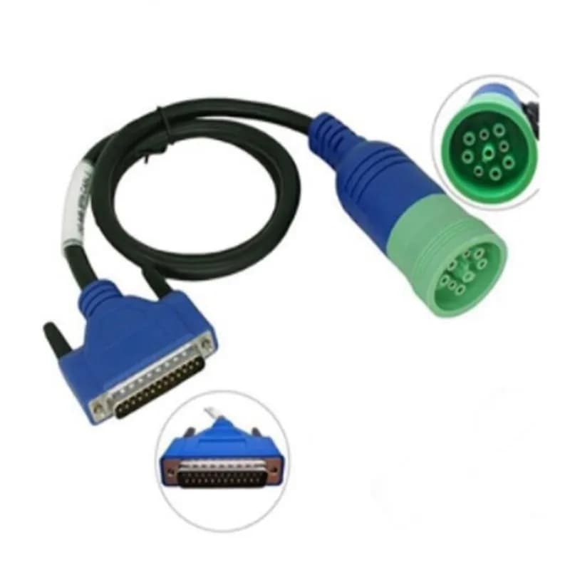 Heavy Duty Truck Diagnostic Tool 9PIN K-LINE Cable For CNH EST DPA5 V8.6 Trucks Engine