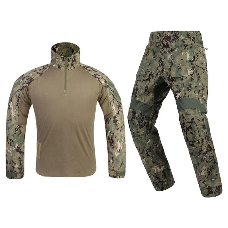 Emersongear Tactical E3 Combat Uniform Sets 2017 Mens Camouflage Suits Outdoor Hunting Shirt Pants Tops Duty Cargo Trouser AOR2