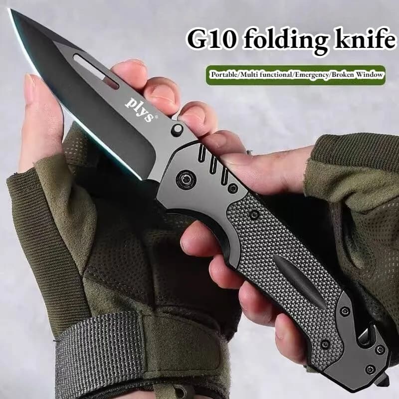 Outdoor men's pocket knife, multifunctional folding knife, high hardness portable knife, EDC small knife