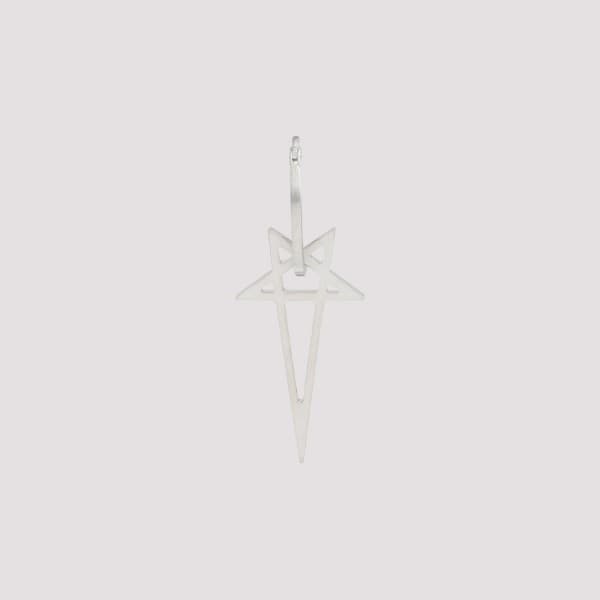 Rick Owens Pentagram Earrings Unica