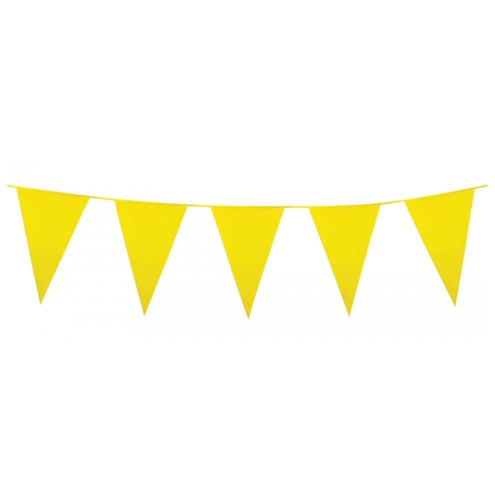 10m yellow bunting garland
