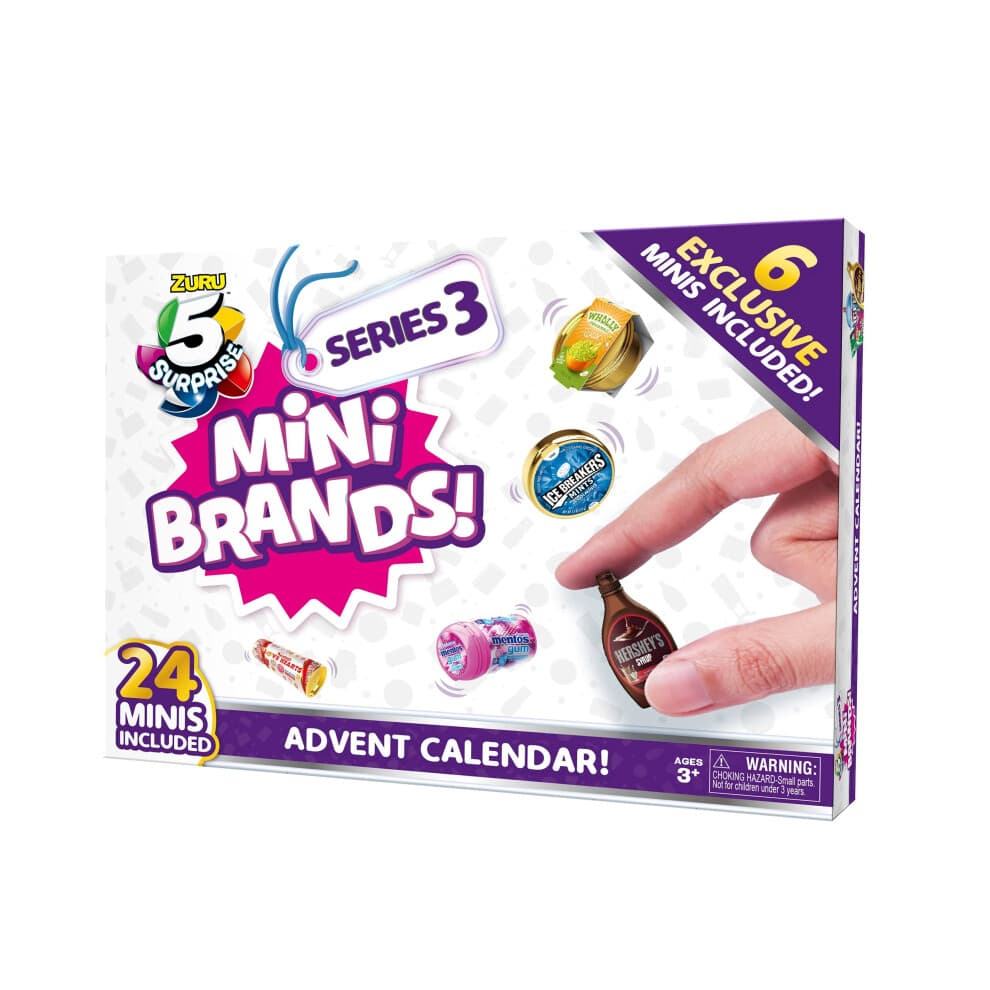 5 Surprise Mini Brands Series 3 Limited Edition 24-Surprise Pack Advent calendar with 6 Exclusive Minis by ZURU