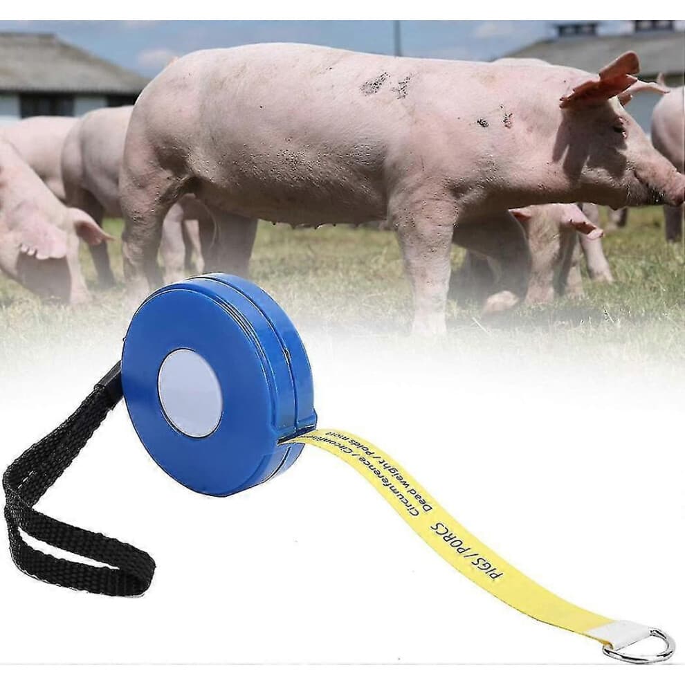 Cattle And Pig Body Weight Tape Measure 2.5m Agricultural Equipment for Livestock Animal Body Weight, Portable Retractable Tape Measure