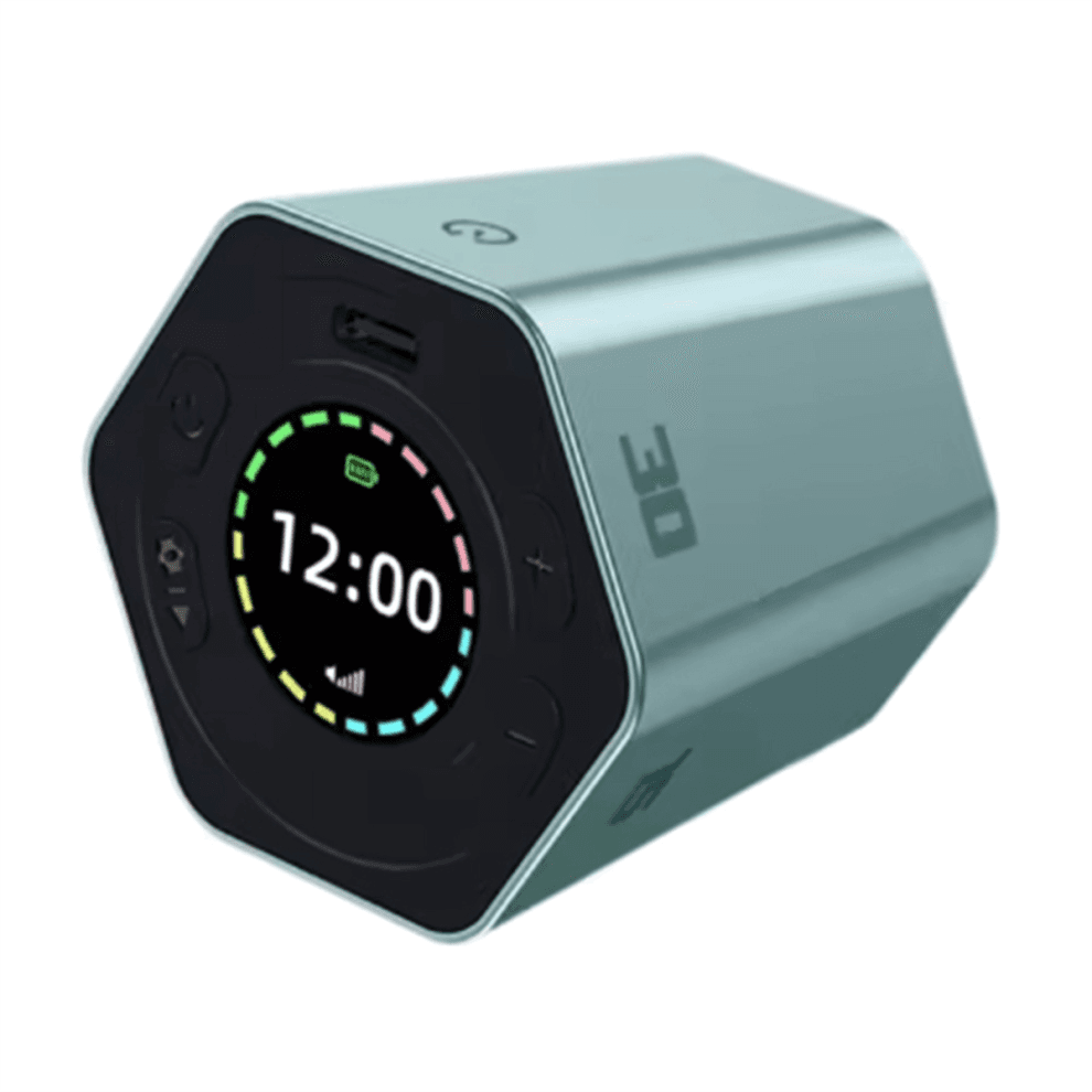 Mute Vibrate Digital Desk Hexagon Magnetic Flip Focus Time