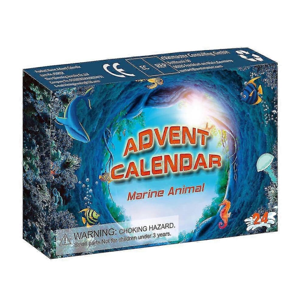 Christmas Children's Gifts Sea Life 24 Number Drop Christmas Countdown Gift