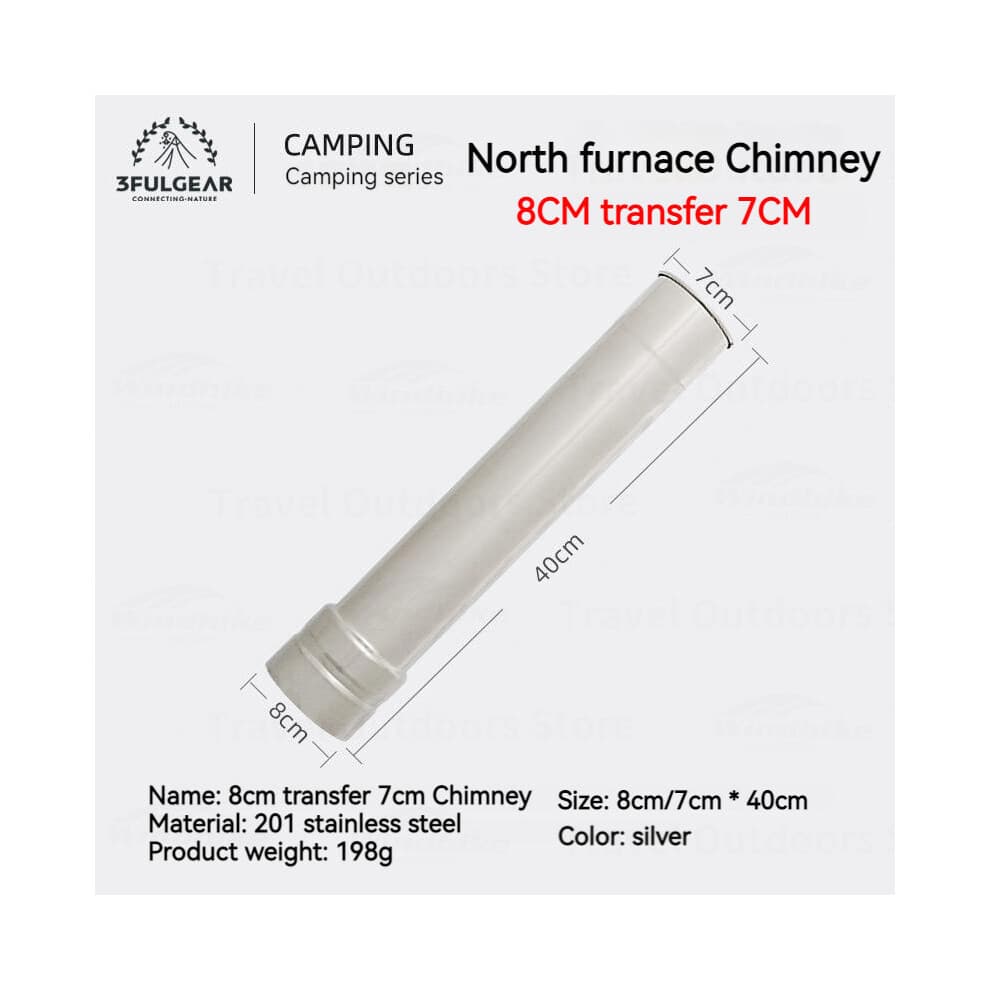 (chimney transfer)3F UL Gear Fire Wood Heater Pellet Stove Furnace Burner Christmas Fireplace Trip Camp