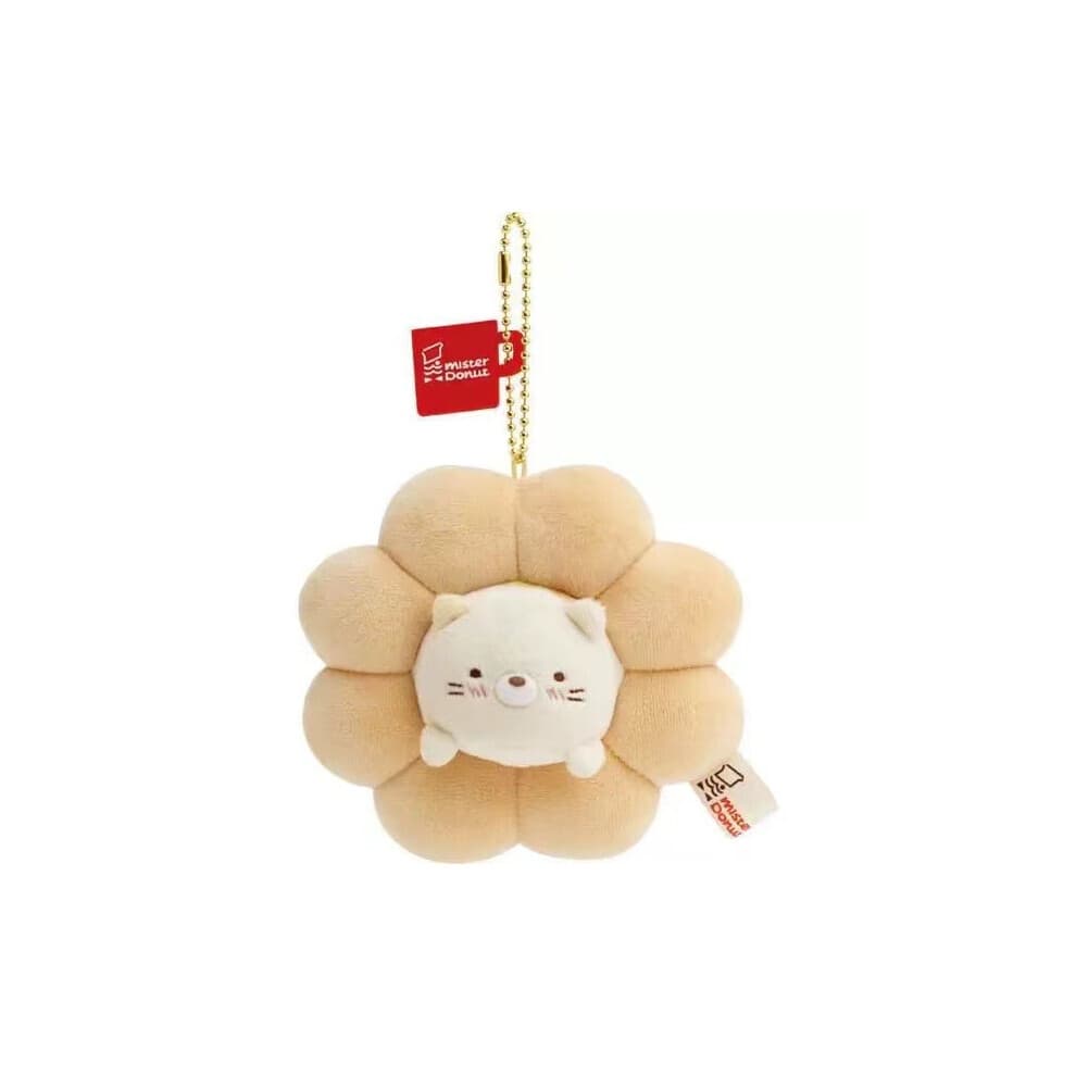(Cat Donut) Unique Japanese Plush Keychain With Adorable Cat And Shrimp Donut Designs