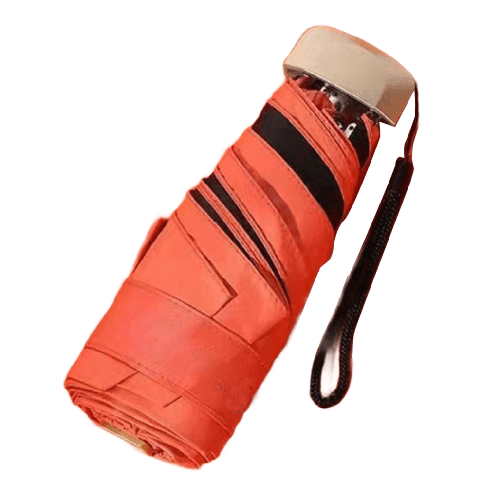 Folding Sun Umbrella UV Ultralight Folding Black Plastic Umbrella B