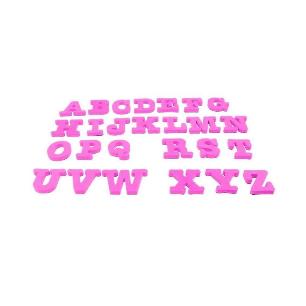 26pcs Eva Magnetic Alphabet Fridge Magnet Early Learning Toy Purple
