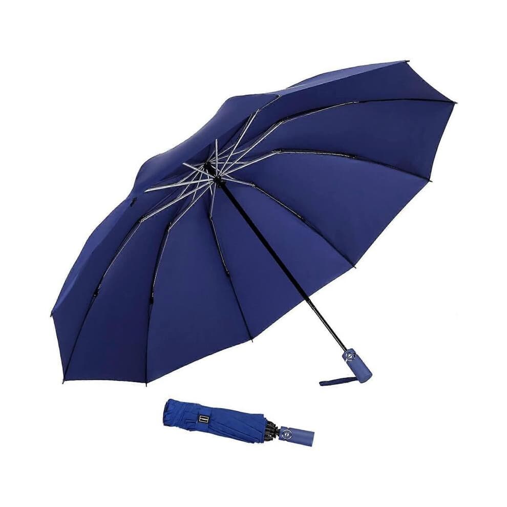Umbrella Windproof Travel Umbrella Compact Folding Reverse Umbrella