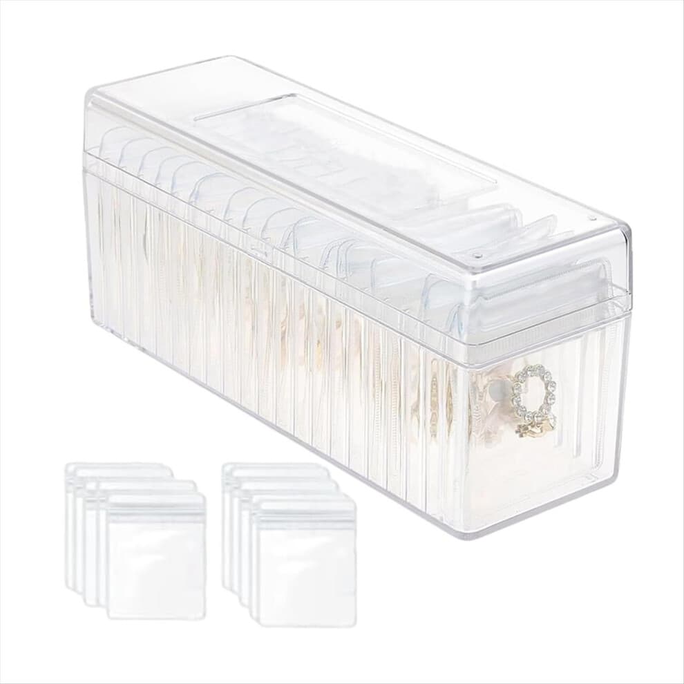 Acrylic Jewelry Box Organizer, With 20 Anti Tarnish Jewelry Bags