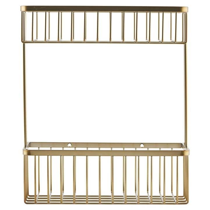 House Doctor Bath Double rack brass