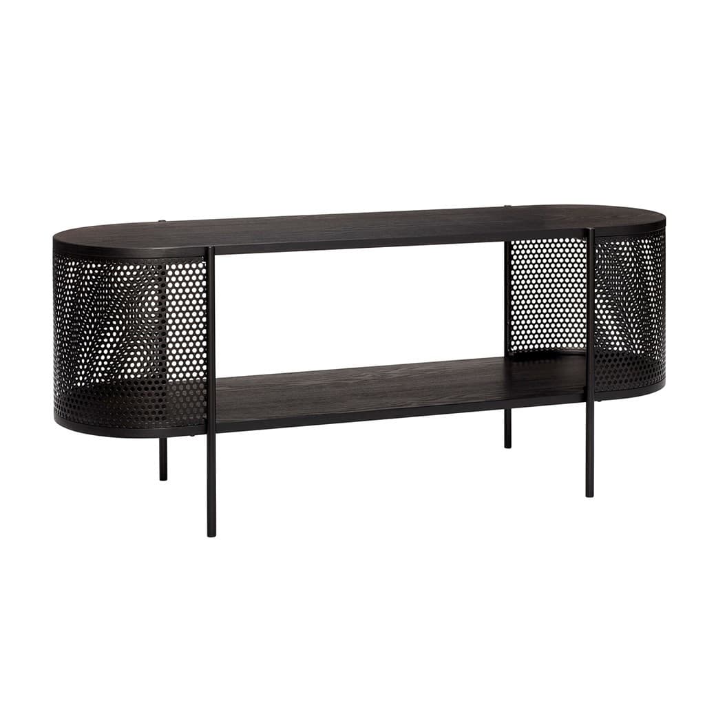Hubsch Metal / wood sideboard - black