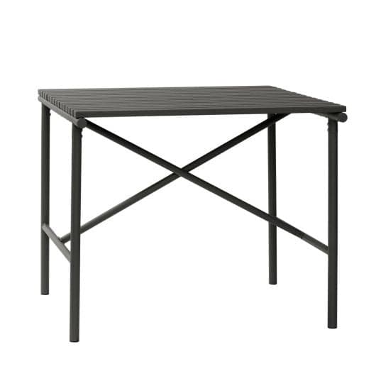 Hubsch Outdoor table metal - black 90x90xh76cm