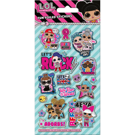 LOL Surprise Glitter Stickers