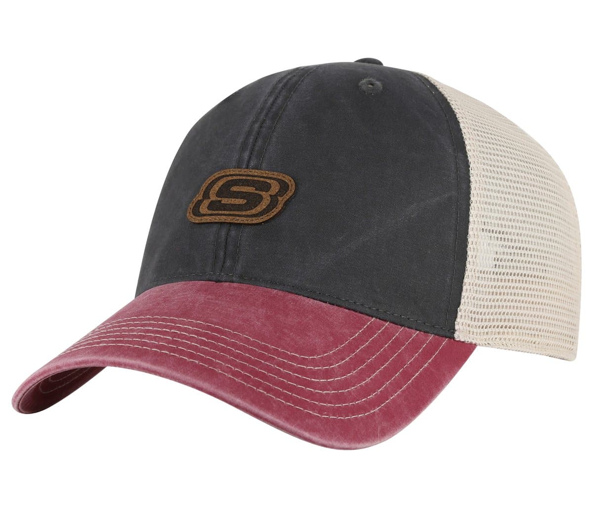 Skechers Men's Heartland Trucker Hat in Black