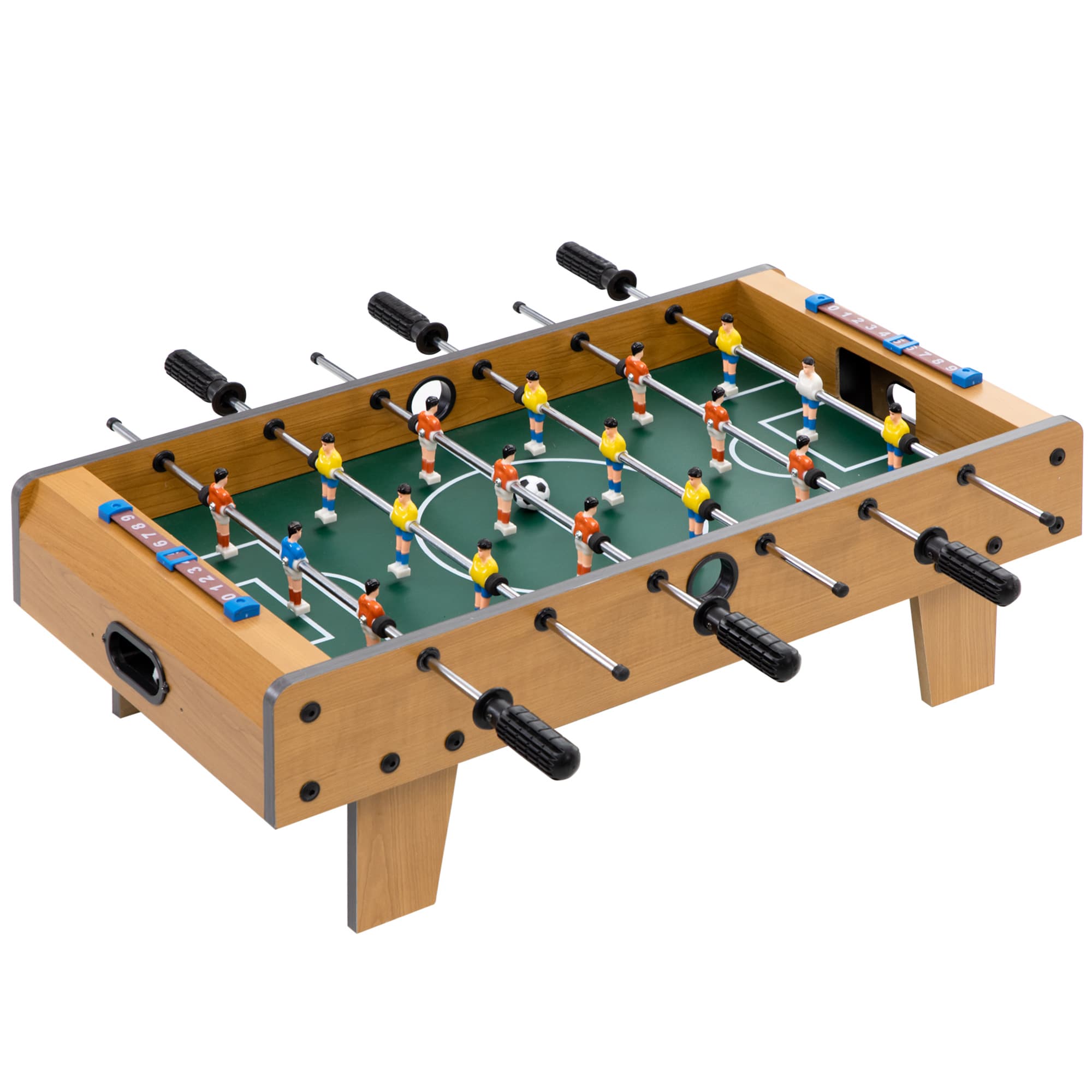 HOMCOM Foosball Table for Children from 6 Years 2 Balls 18 Players 69 x 37 x 24 cm | Aosom Ireland