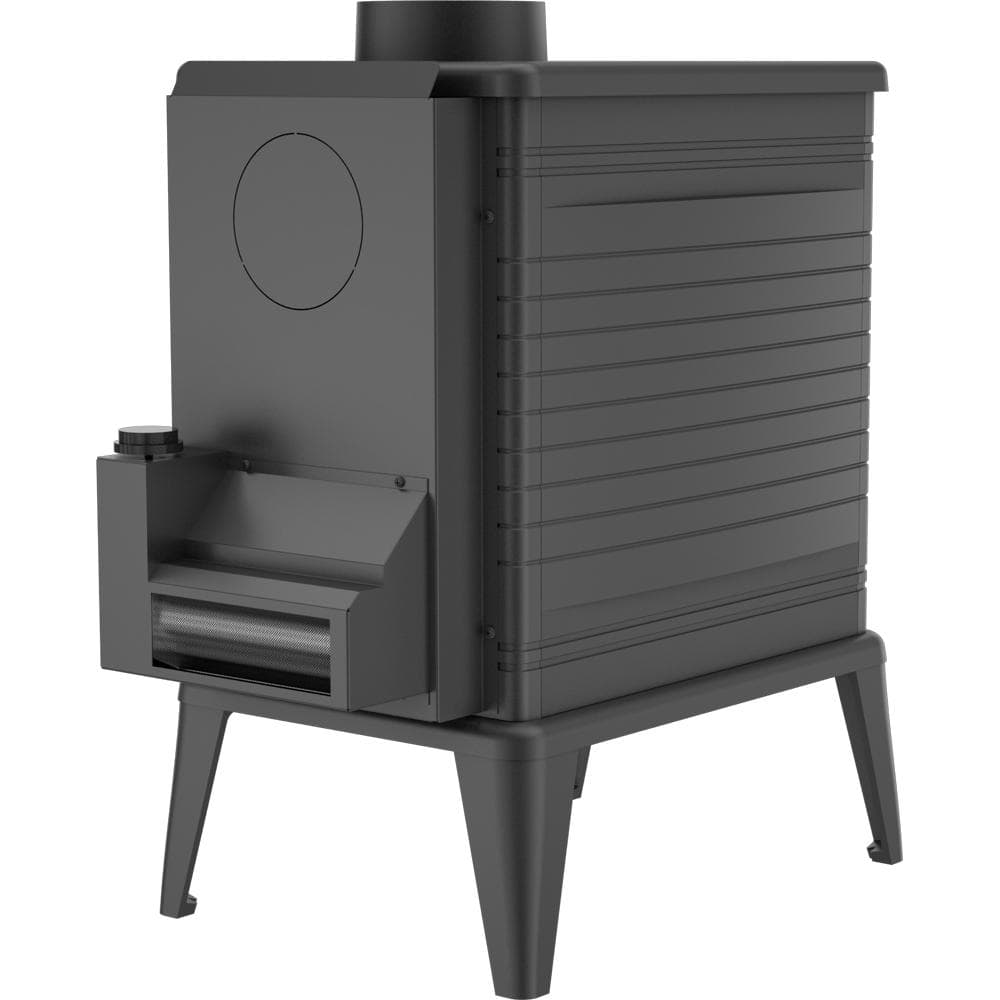 Wood burning cast iron stove KRATKI K10 Turbofan Ø 150 10 kW black