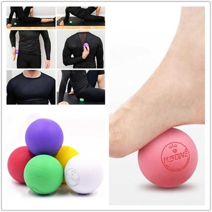 Fitness Massage Balls Relax Relieve Fatigue Rehabilitation Gym Training Massage Lacrosse Ball pink