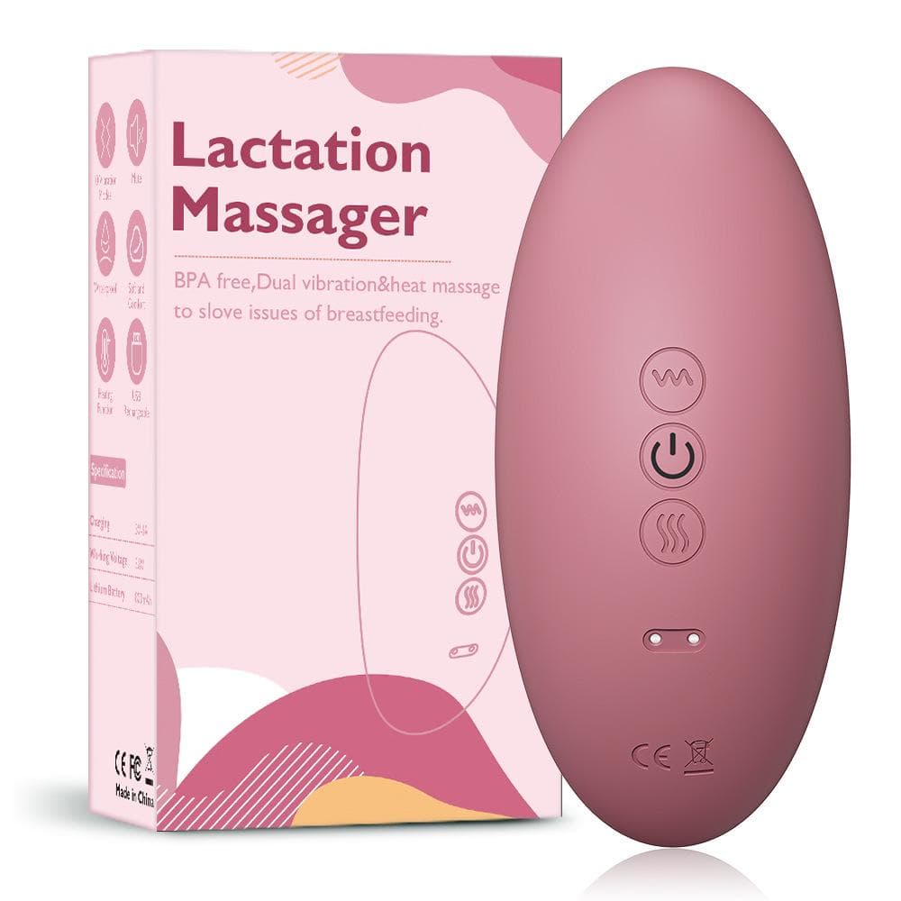 Silicone Lactation Massager for Postpartum Relief - Eases Swelling, Pain & Lumps with Hot Compress. peacock blue