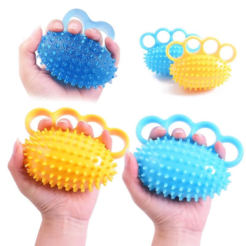 Finger Grip Ball Massage Rehabilitation Training Elderly Exercise Ball Hand yellow