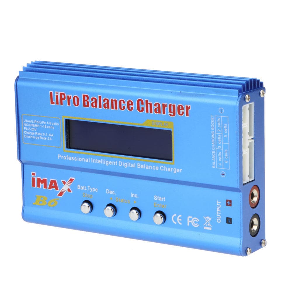 New IMAX B6 80W Lipo NiMh Li-ion Ni-Cd RC Battery Balance Digital Charger Discharger multicolour