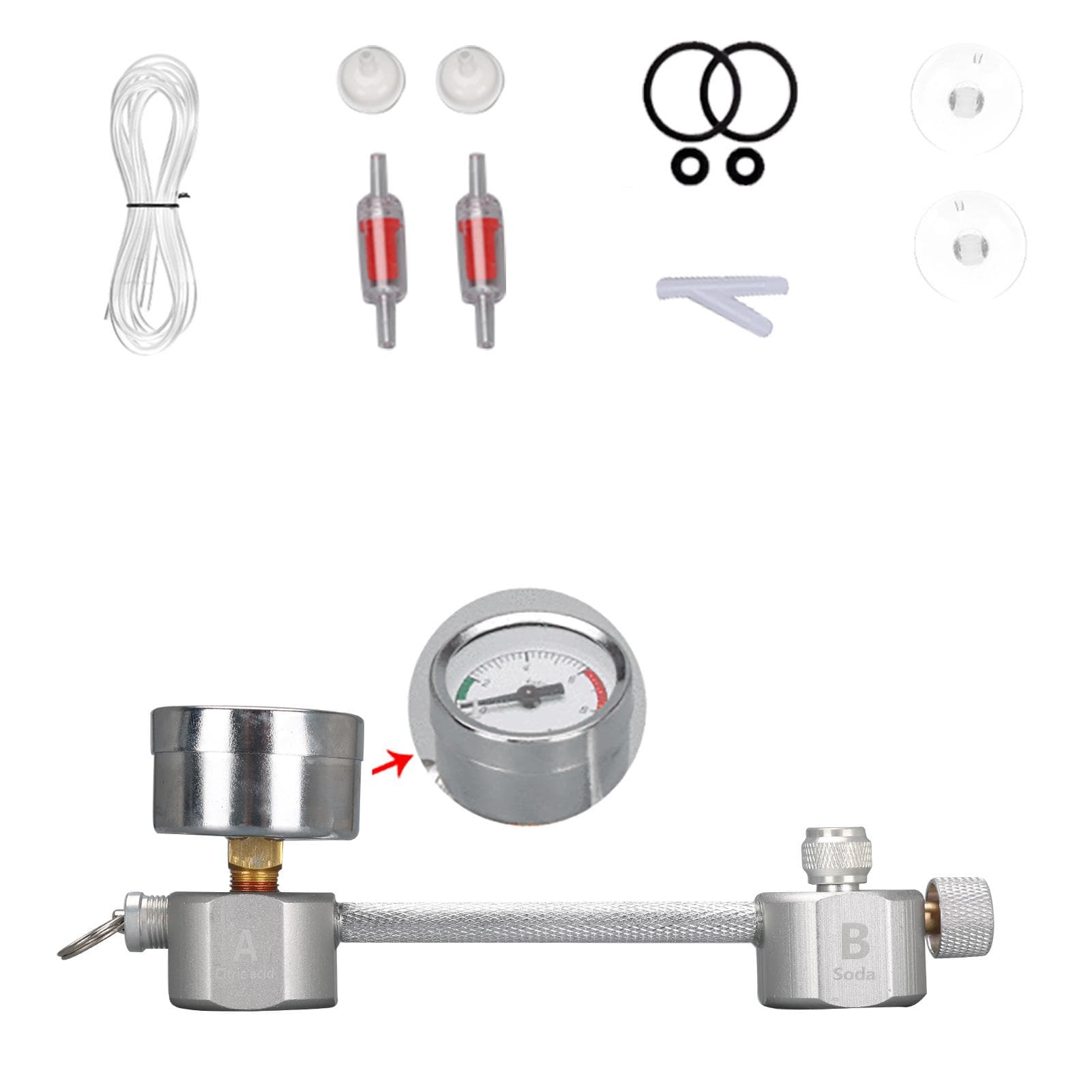Aquarium DIY CO2 Generator System Kit CO2 Generator System with Solenoid Valve
