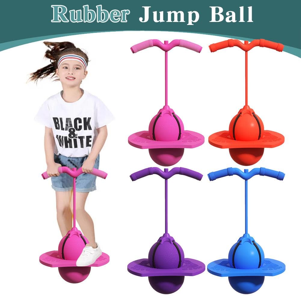 Fitness Bouncing Ball Frog Jump Long Height Exercise Equipment High Jump Bouncing Ball Balance Training Ball Training Equipment blue