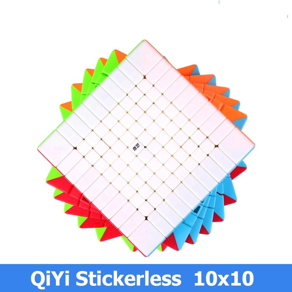 QiYi  10x10 Professional 100 on 100 Rubix Magic Cube Rubicks Antistress Speed Puzzle Magico Hungarian Cubo