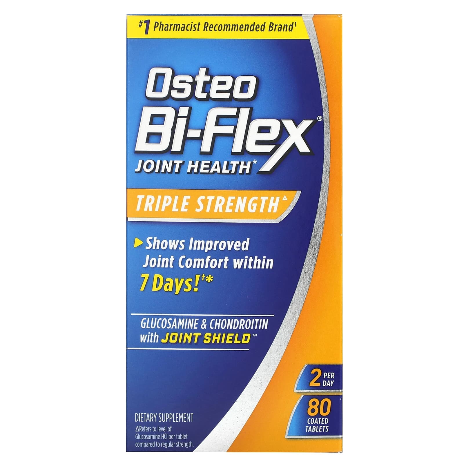 Osteo Bi-Flex, with Glucosamine and Chondroitin, Joint Shield, 3x Strength, 80 Coated Tablets