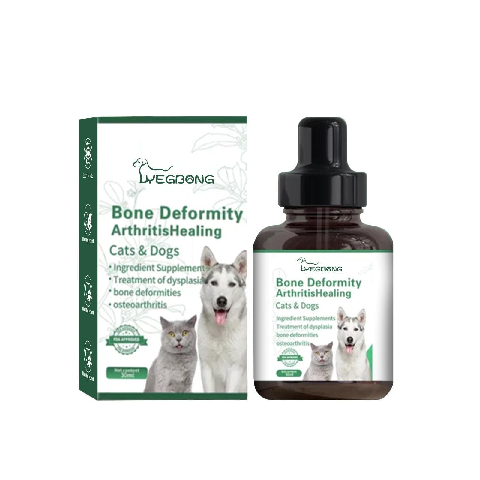 Yegbong Small Dog Dropper Chondroitin, Puppies and Senior Canines   Joint Health, Dog Vitamins Hip Joint Juice, Dog Joint Oil