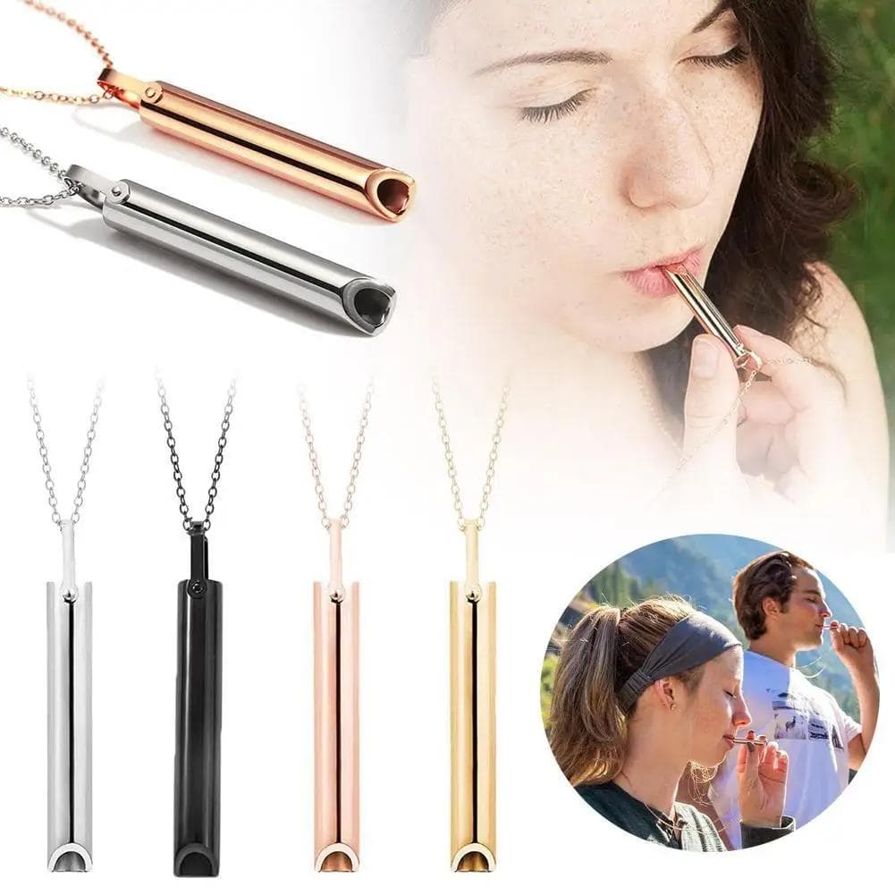 Κολιέ Breathlace από Ανοξείδωτο Ατσάλι Για την Απελευθέρωση από το Κάπνισμα Άγχος