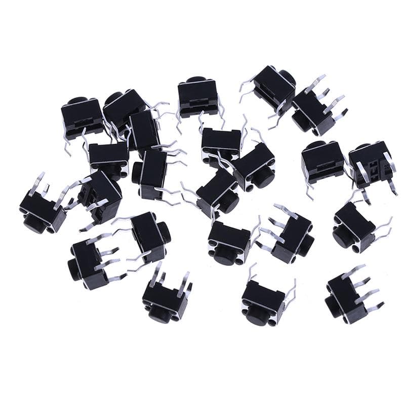 20Pcs Mini Micro Momentary Tactile Push Button Switch 6*6*5Mm 4 Pin On/Off