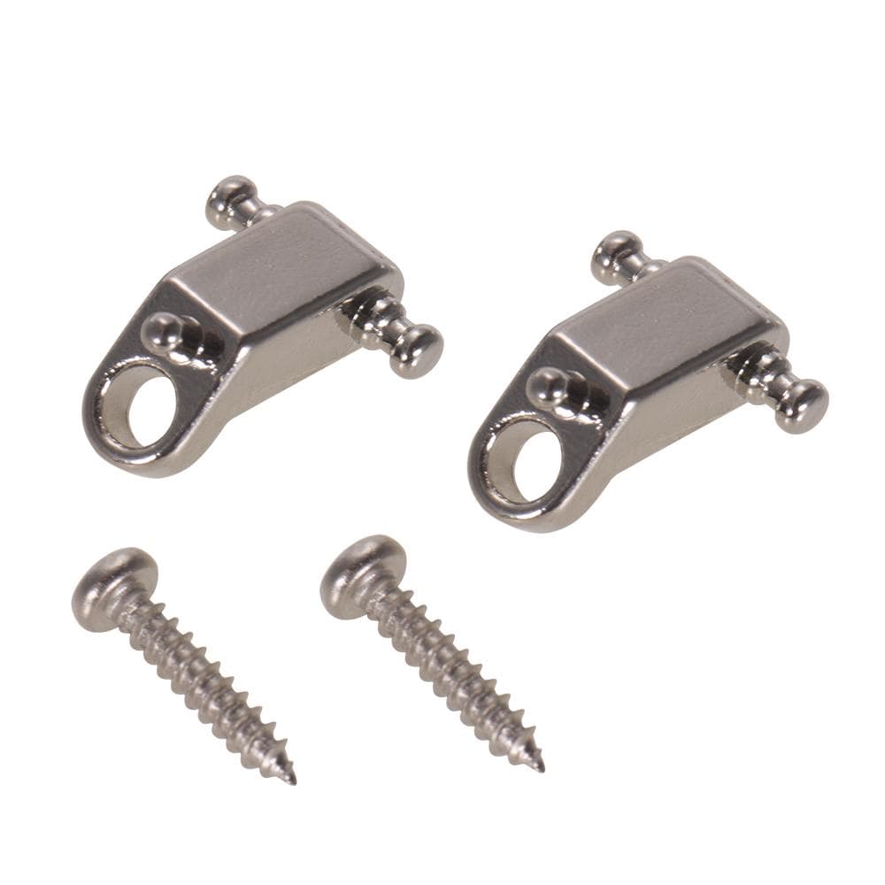 2pcs Electric Guitar String Roller Retainer Guide Guitar Replacement Parts Accessories with Mounting Screws silver