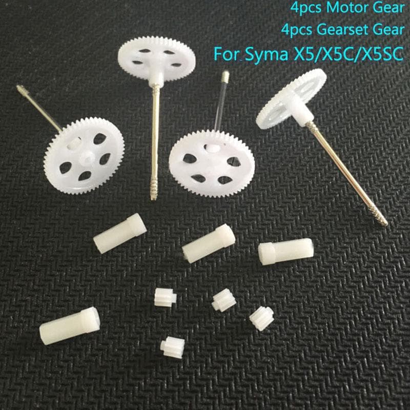 Motor Gear + Main Gears Set Parts For Syma X5 X5C X5SC RC Quadcopter Drone