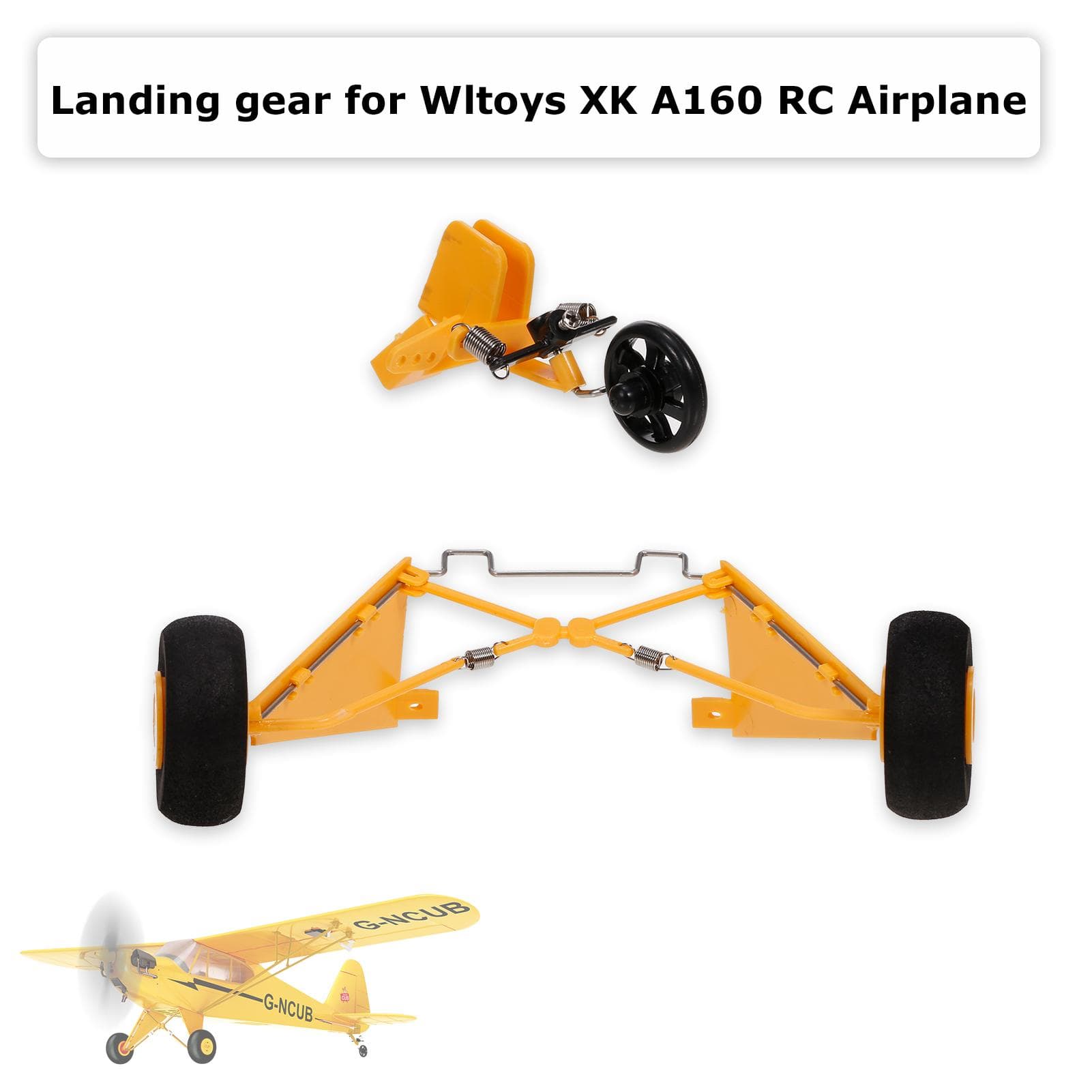 Rear Landing Gear for Wltoys XK A160 RC Airplane Aircraft Spare Parts Glider Accessories yellow