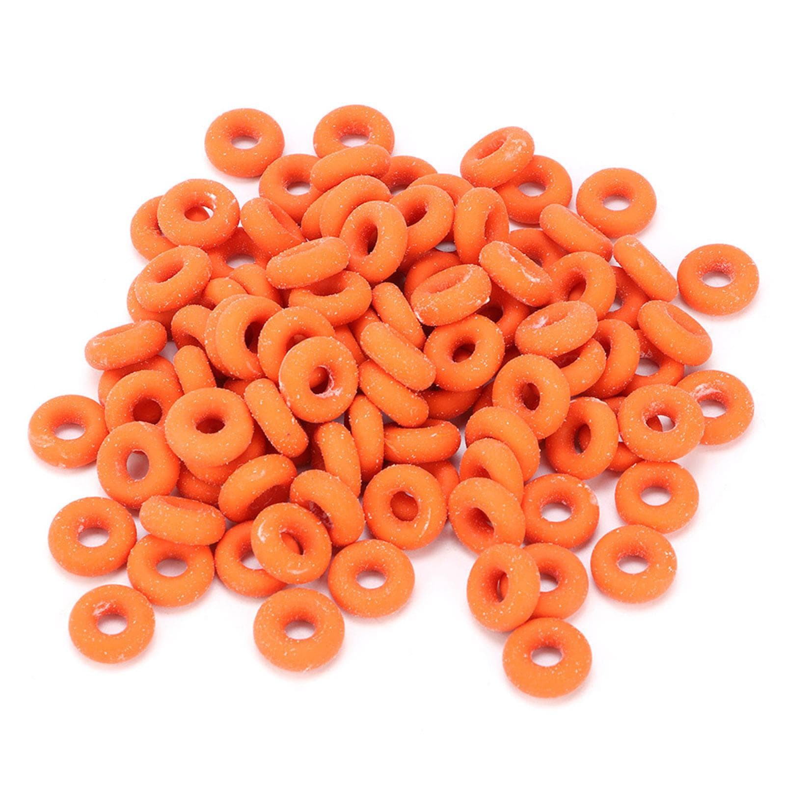 100Pcs Rubber Elastic Sheep Cow Pig Tail Castration Pliers Rings Veterinary Surgical Tool(Red)