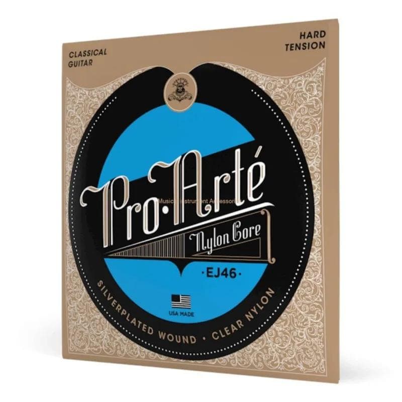 EJ46 Classical Nylon Guitar Strings Silver Plated Wound Nylon Core Hard Tension Rich In Tone Music Lovers' First Choice