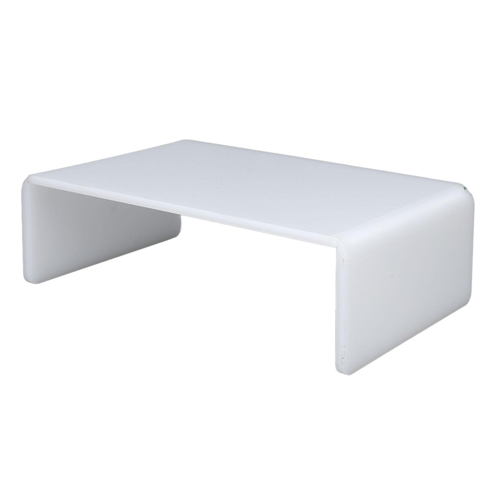 Acrylic Elevated Shelf for Desktop Smoothing Edges Easy Cleaning Acrylic Elevated Rack for Computer