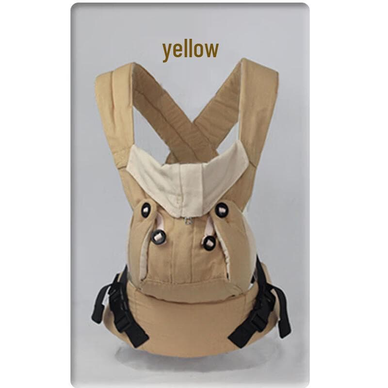 Pure Cotton Ergonomic Baby Carrier yellow