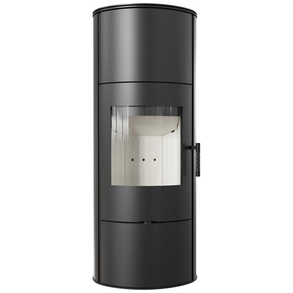 Wood burning steel stove KRATKI ROLLO High 7 kW Ø 150 black