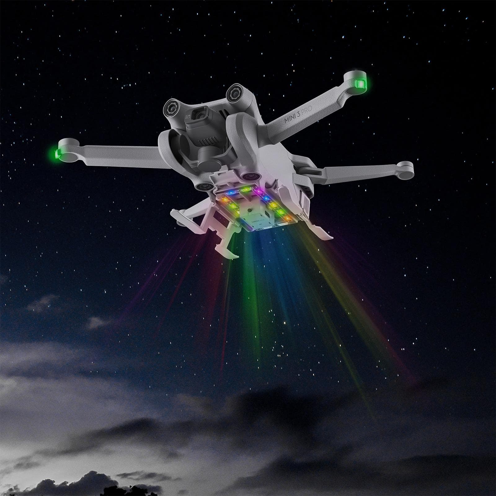 LED Flashing Light Landing Gear Foldable Heightening Drone Landing for dji Flying Gear Tripod 3 Y0D6