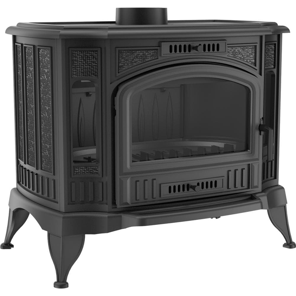 Wood burning cast iron stove KRATKI K9 Ø 150 10 kW black
