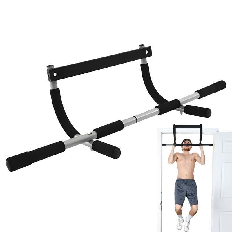 Pull Up Bar Doorway Hangable Body Fitness Workout Bar Indoor Hanging Bar Fitness Trainer Home Equipment For Home Gym black