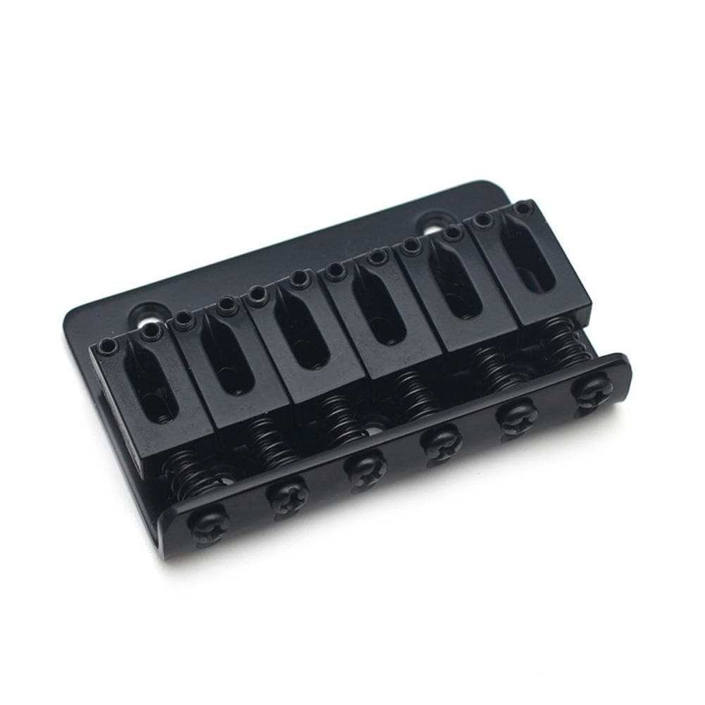 6 String 65mm Metal Fixed Guitars Hardtail Saddle Bridges Guitar Tailpiece Bridges Electric Guitar black