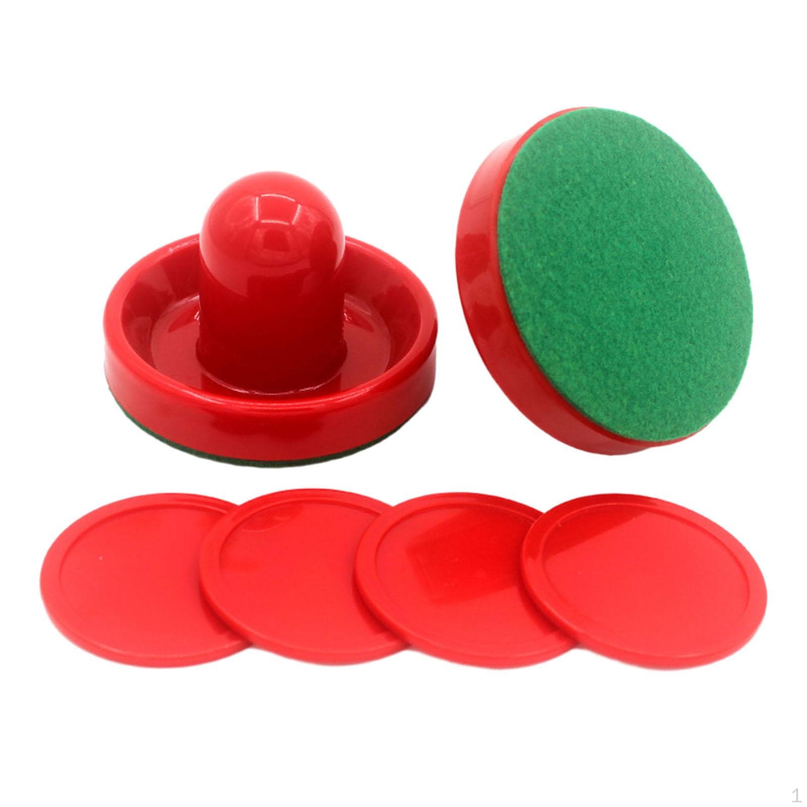 1 Σετ Mini Air Hockey Pushers and Pucks, Paddles Goal Handles για
