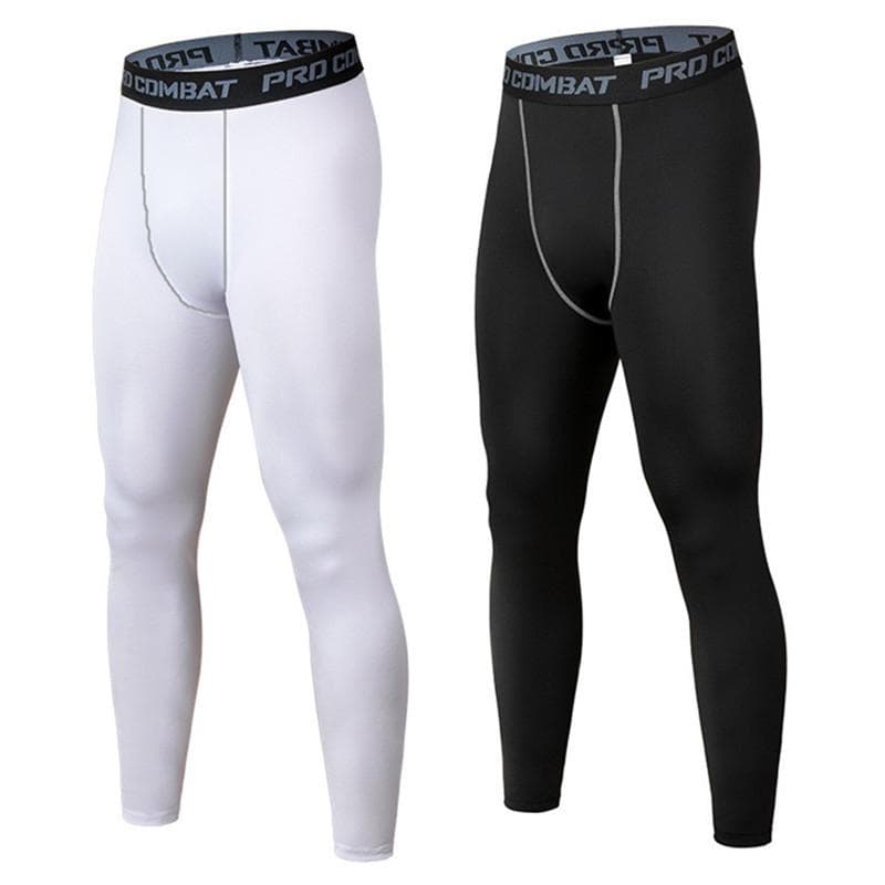 Men Base Layer Running Pants Tights Bottoming Gym Fitness Football Basketball Outdoor Training Sports Leggings cm black