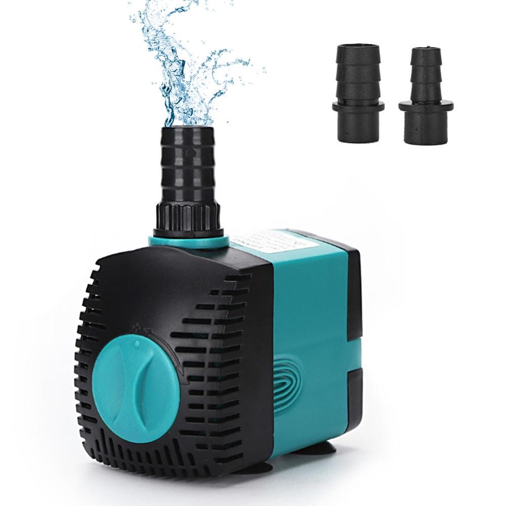 Small Water Pump Ultra Quiet 10W EB303 Submersible Fountain Aquarium Circulating Fish Pond Fish dark green