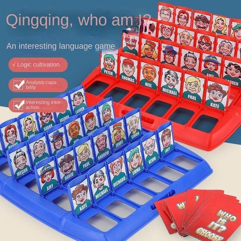 Guess Who I Am Board Game Toy Cards People Headband Logical Reasoning Thinking Puzzle Child Parent-Child Interaction