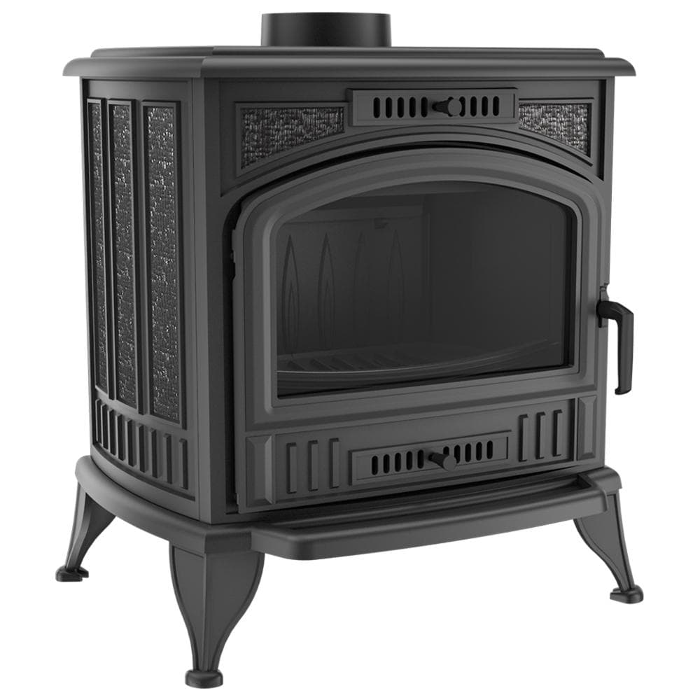 Wood burning cast iron stove KRATKI K6 Automatic Air Control Ø 150 8 kW black